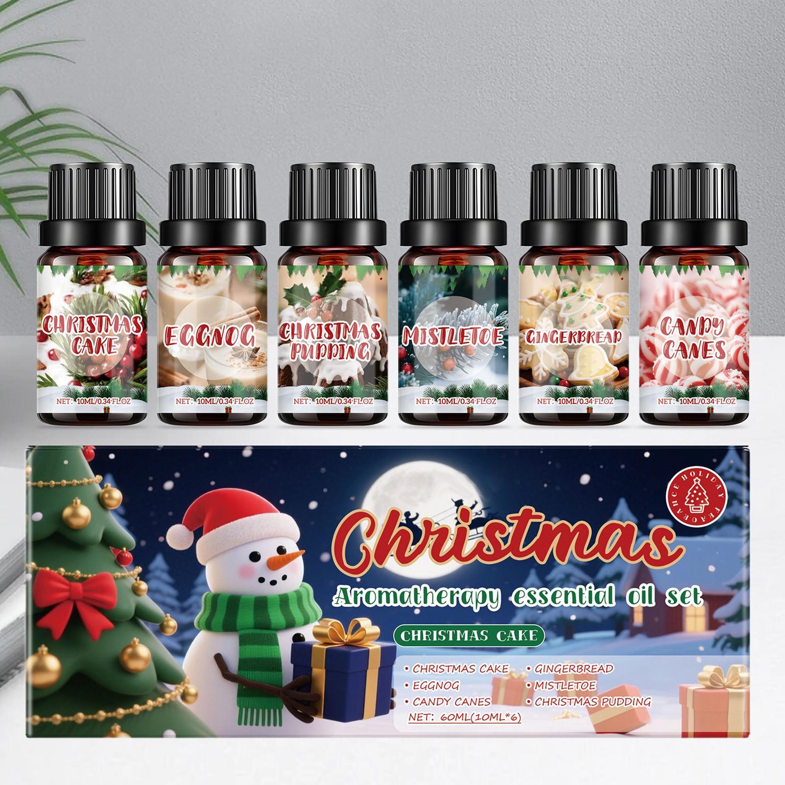 Xmas Home Fragrance - Набор рождественских ароматических масел для ароматерапии,