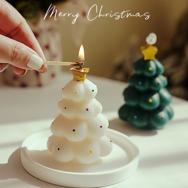 Xmas Home Fragrance - Милые рождественские елочные ароматические свечи, аромат