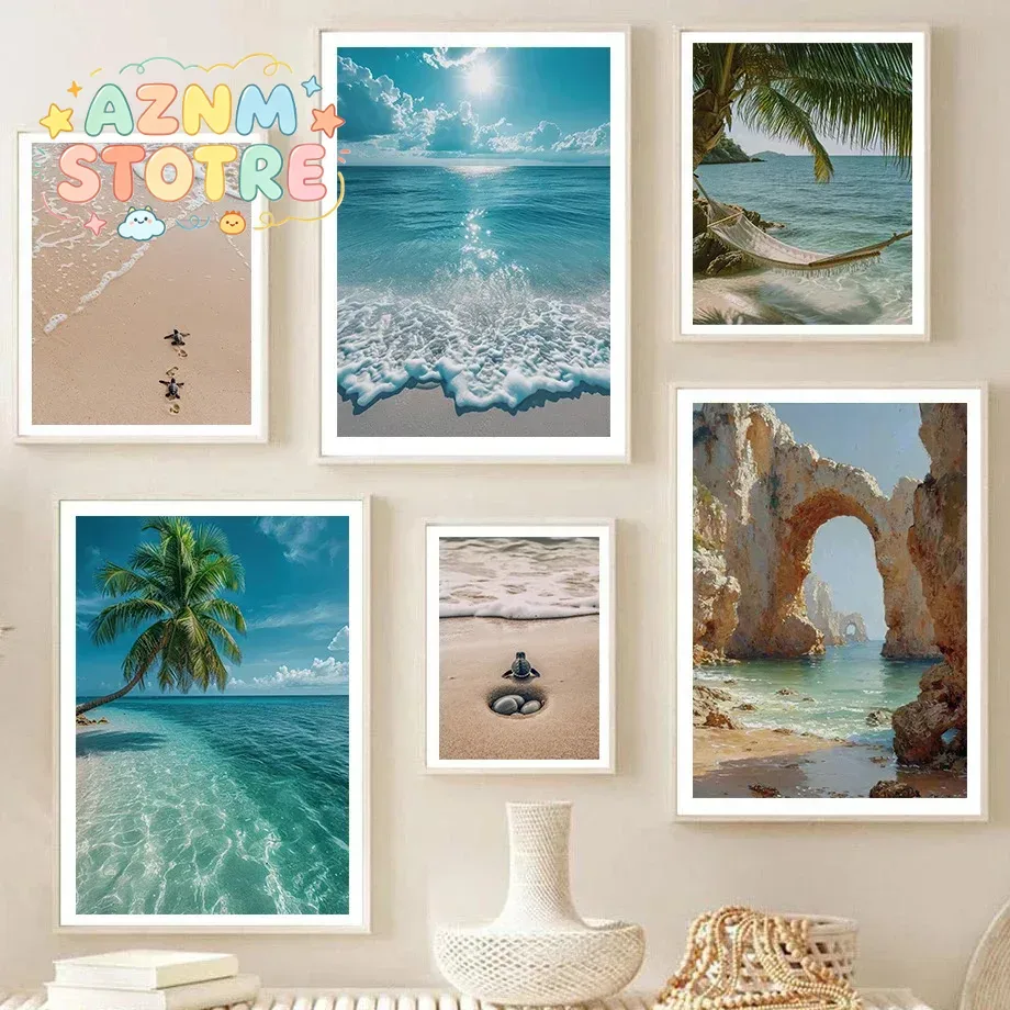 Home Fragrance Ocean Breeze - Пляжная черепаха, океанские волны, пальмовый пляж,