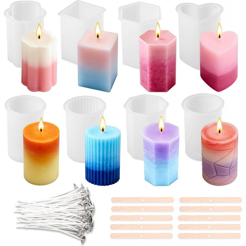 Набор из 8 силиконовых форм дл – обзор и цена Wooden Wick Candle