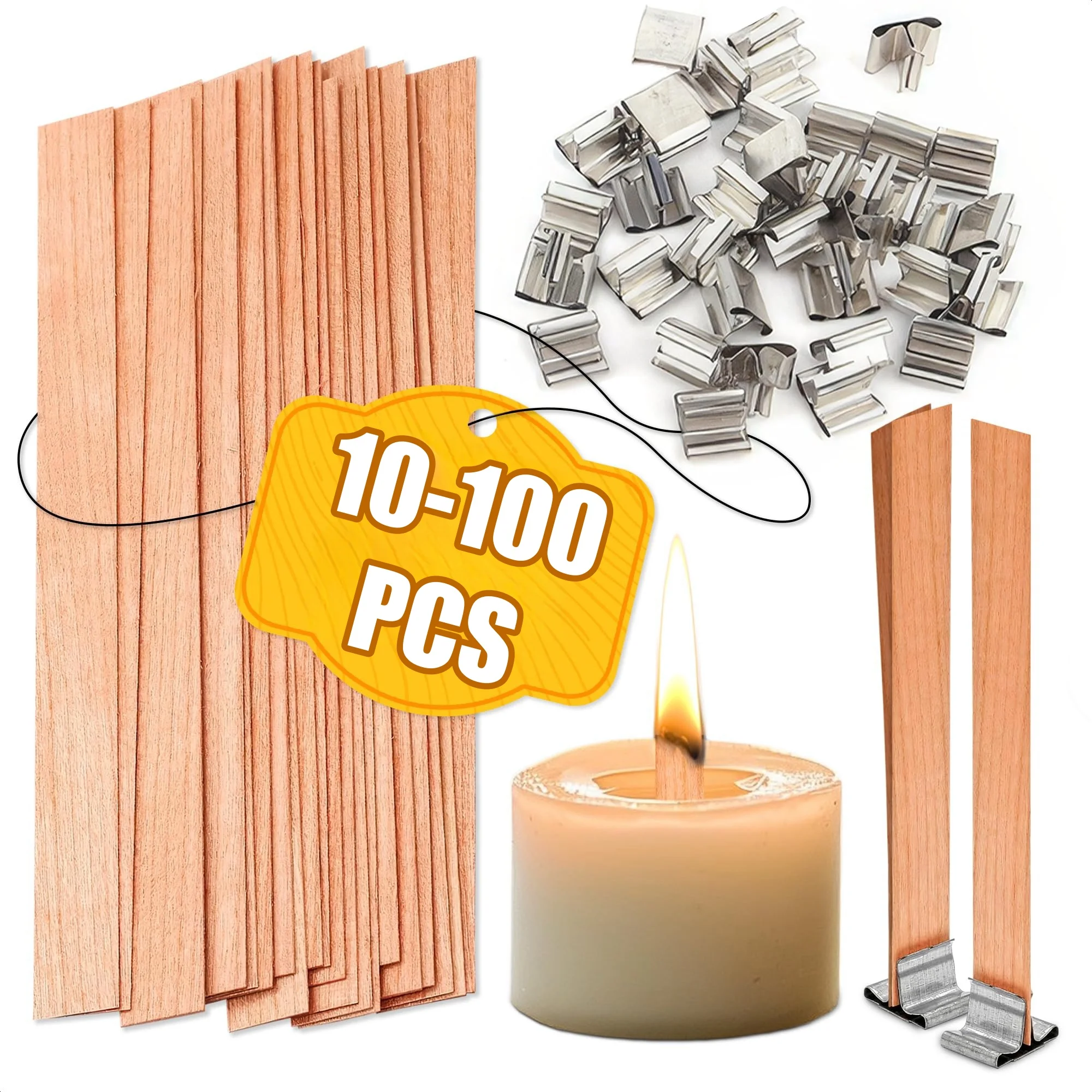 Свеча из соевого воска ручной  – обзор и цена Wooden Wick Candle