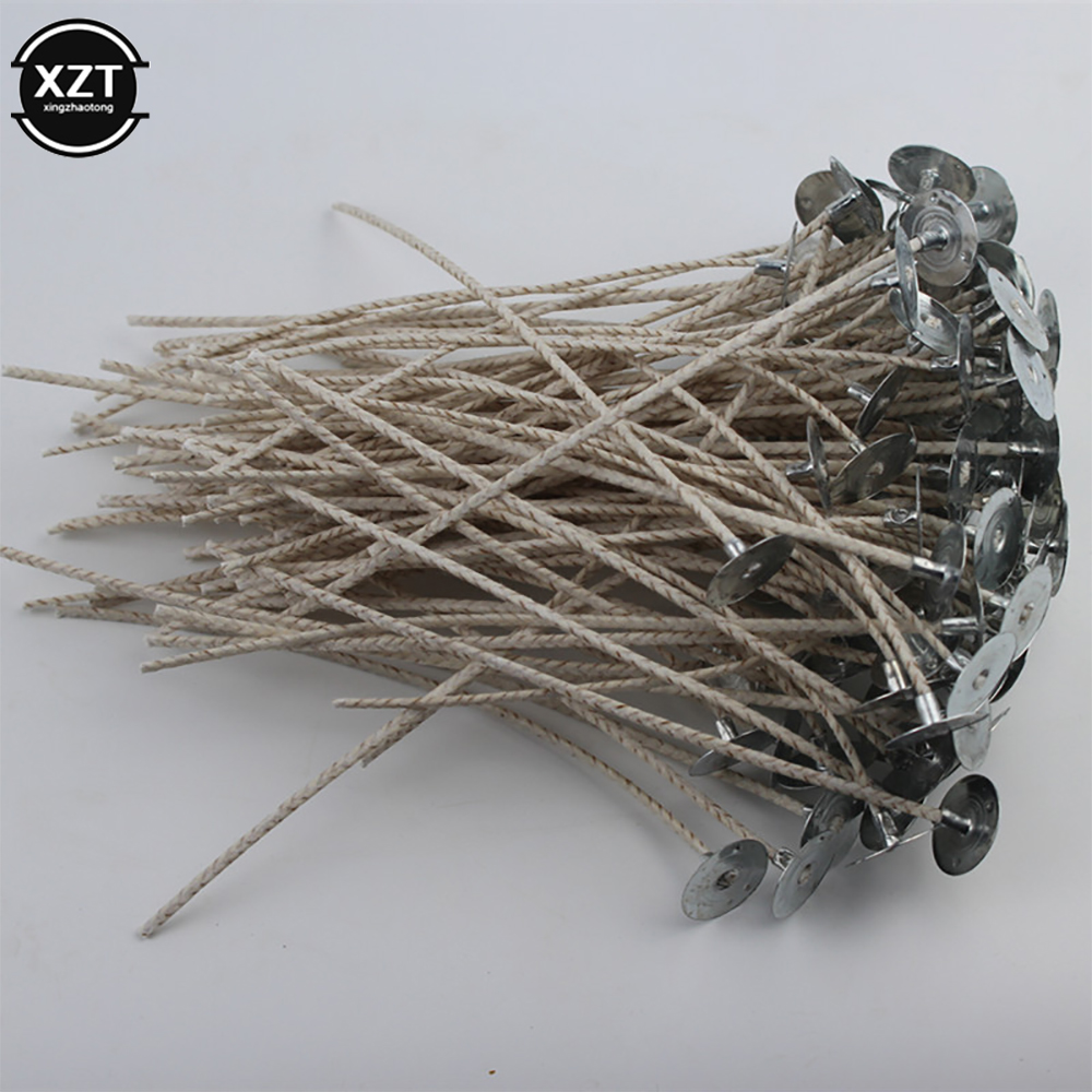 100 шт./компл. Бездымные фитил – обзор и цена Wooden Wick Candle